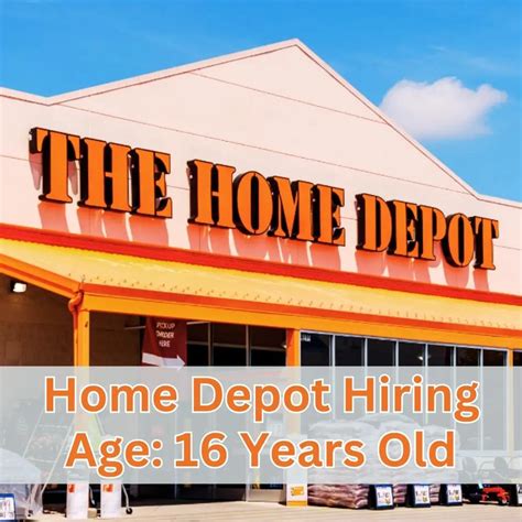 We know your normal work schedule has been impacted. . Home depot age requirement